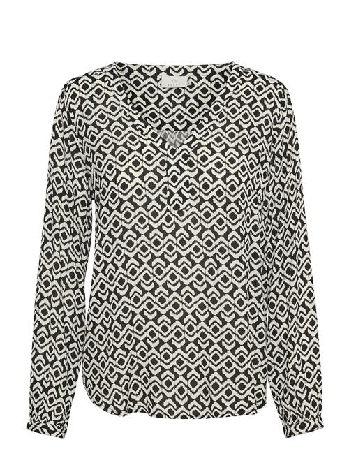 Kaamber Blouse Ls Printed Kaffe Black