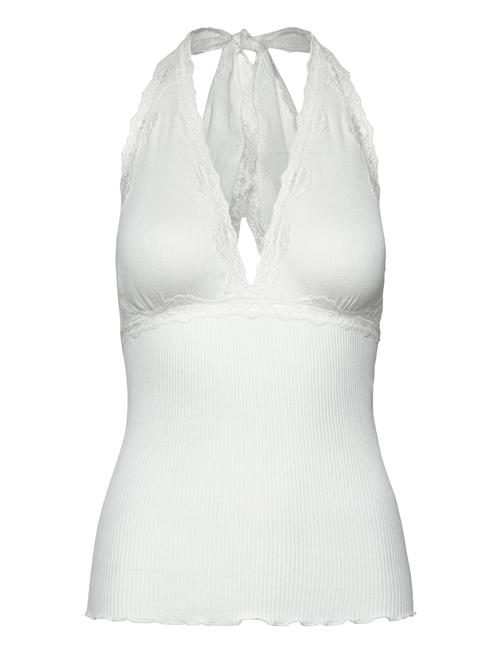 Rosemunde Silk Halter Neck W/ Lace Rosemunde White