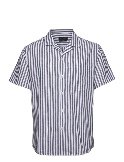 Clean Cut Copenhagen Giles Bowling Striped Shirt S/S Clean Cut Copenhagen Navy