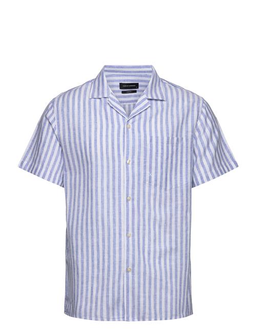 Clean Cut Copenhagen Giles Bowling Striped Shirt S/S Clean Cut Copenhagen Blue