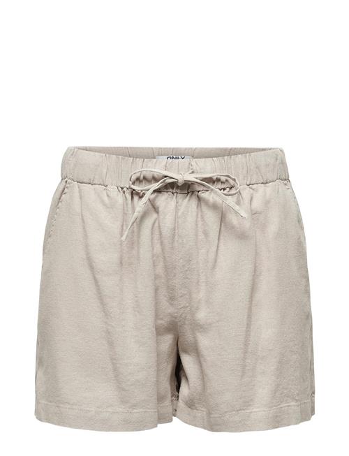 ONLY Onlcaro Mw Linen B Pull-Up Shorts Cc Pnt ONLY Beige