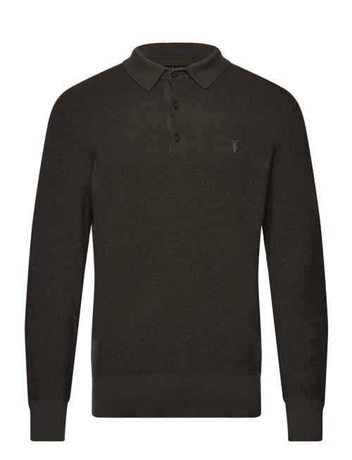 Se AllSaints Aspen Ls Polo AllSaints Brown ved Booztlet