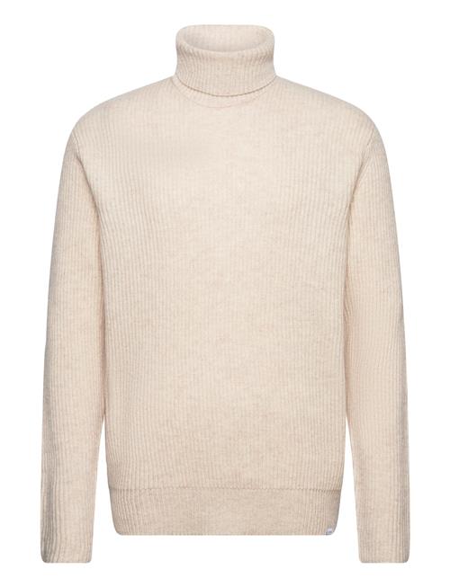 Les Deux Eddie Wool Rib Rollneck Knit Les Deux Cream