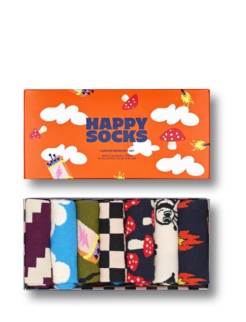 Happy Socks 7-Pack A Wild Week Socks Gift Set Happy Socks Red