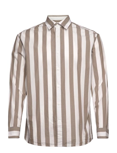 Selected Homme Slhregredster Shirt Stripe Ls W Selected Homme Brown