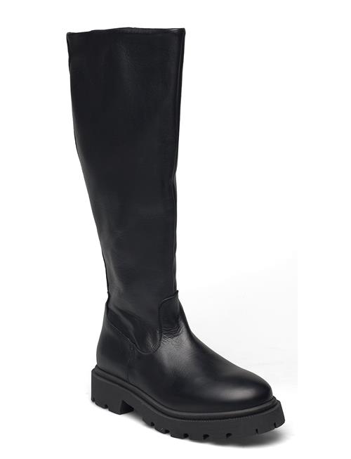 Selected Femme Slfemma High Shafted Leather Boot B Selected Femme Black