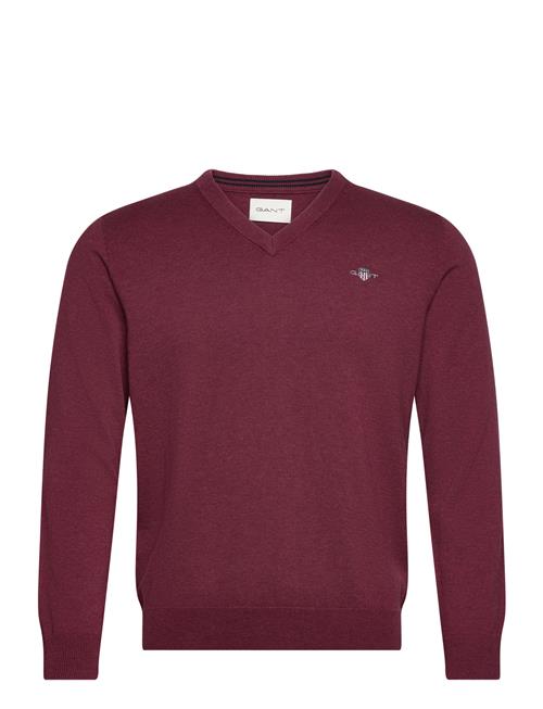 GANT Classic Cotton V-Neck GANT Burgundy