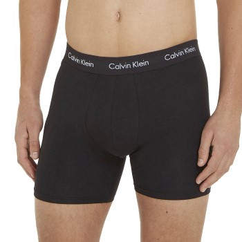 Calvin Klein 3P Cotton Stretch Boxer Brief Sort bomuld Small Herre