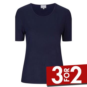 Damella Bamboo  31302 T-Shirt Marineblå Bambus Small Dame