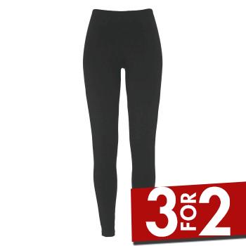 Se Damella Bamboo Leggings Sort bomuld XX-Large Dame ved Timarco