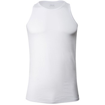 Se FILA Round Neck Tank Top Hvid bomuld Medium Herre ved Timarco