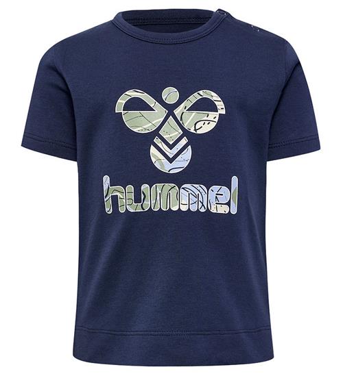 Se Hummel Hummel T-shirt - hmlLehn - Blue Nights ved KidsWorld