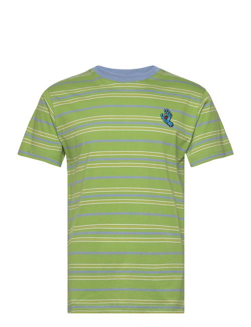 Mini Hand Stripe T-Shirt Santa Cruz Green