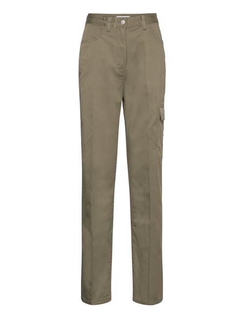 Se Calvin Klein Jeans Stretch Twill High Rise Straight Calvin Klein Jeans Khaki ved Booztlet