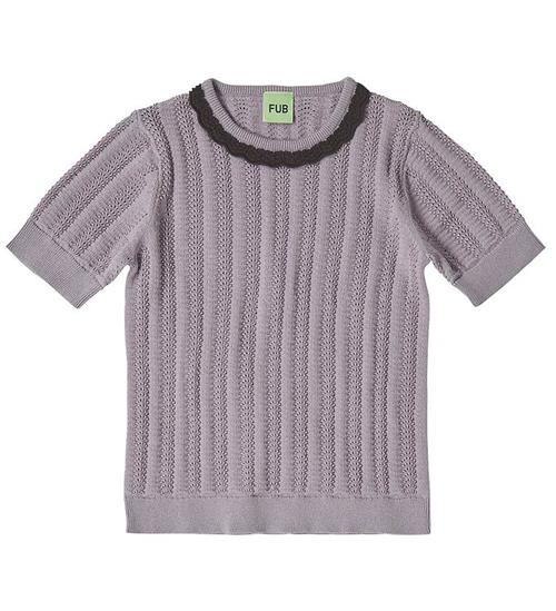 Se FUB T-Shirt - Strik - Heather m. HulmÃ¸nster ved KidsWorld