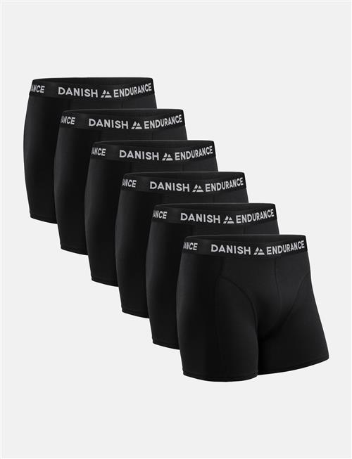 Danish Endurance Men's Classic Trunks 6-Pack Danish Endurance Black