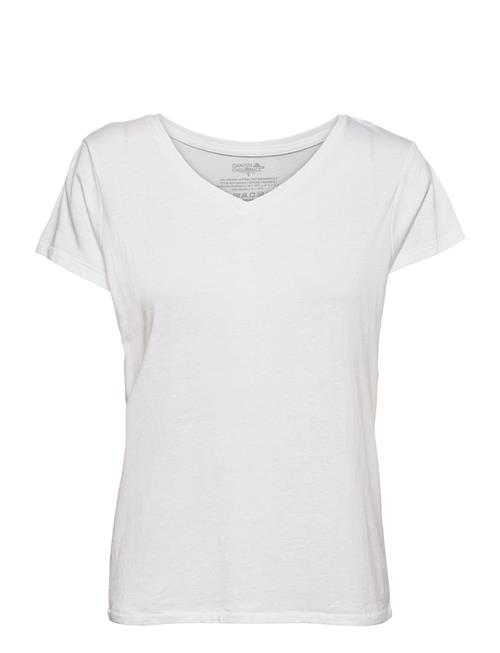 Se Danish Endurance Women's Modal V-Neck T-Shirt 1-Pack Danish Endurance White ved Booztlet