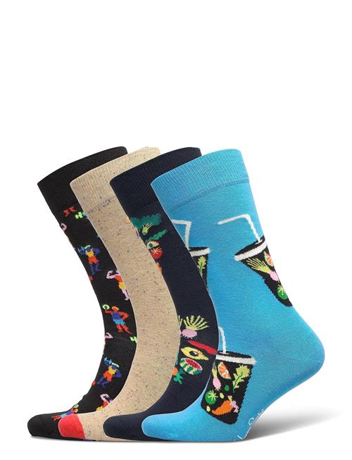 Happy Socks 4-Pack Healthy Lifestyle Socks Gift Set Happy Socks Blue