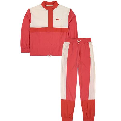 Kuling Kuling x Maja Mama Colorblock Tracksuit Candy Pink/Bright Red | Lyserød | L