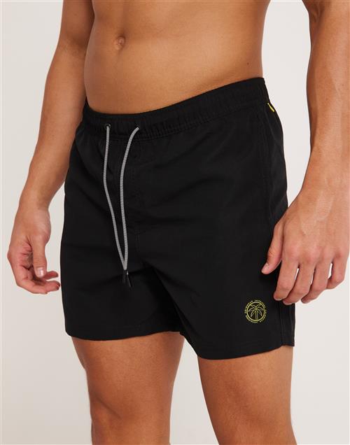 Jack & Jones Jpstfiji Jjswim Solid Ly Sn Badeshorts Black Solid