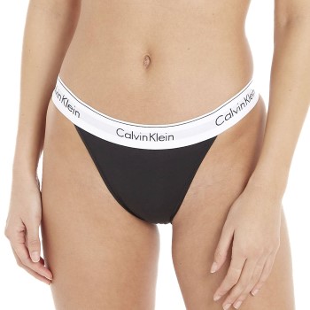 Calvin Klein Trusser Modern Cotton Tanga Panty Sort Small Dame