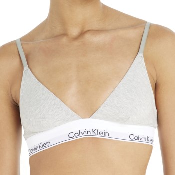 Calvin Klein Bh Modern Cotton Triangle Unlined Gråmelerad Large Dame