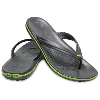 Crocs Crocband Flip Unisex Sort/Grøn US M6/W8 (EU 38-39)