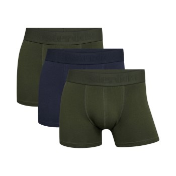 Resteröds 3P Organic Cotton Boxer Regular Leg Blå/Grøn økologisk bomuld Medium Herre