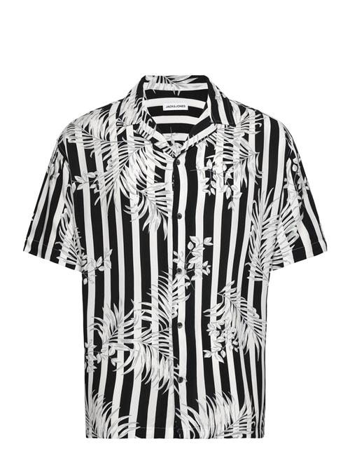 Jack & Jones Jjjeff Resort Aop Shirt Ss Jack & J S Black