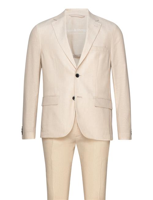 Se Bruun & Stengade Bs Pollino Classic Fit Suit Set Bruun & Stengade Beige ved Booztlet