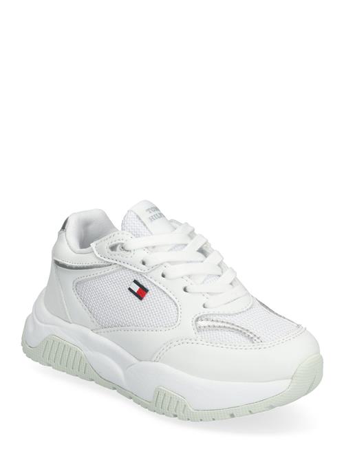 Se Tommy Hilfiger Low Cut Lace-Up Sneaker Tommy Hilfiger White ved Booztlet