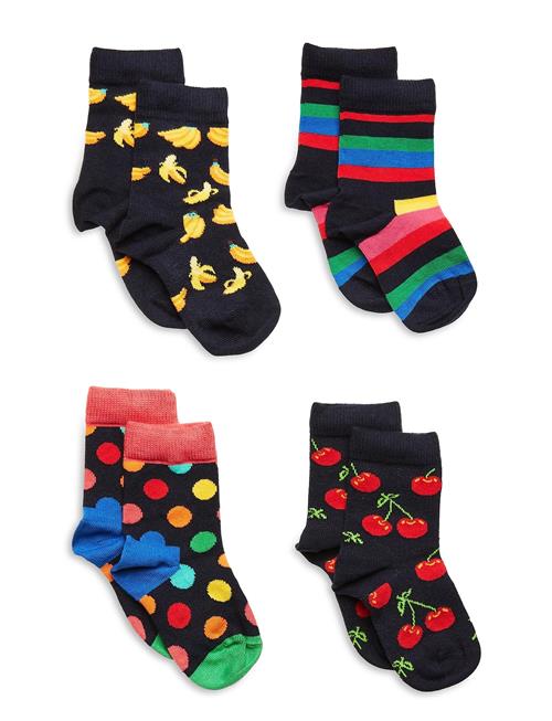 Happy Socks 4-Pack Kids Classic Socks Gift Set Happy Socks Patterned