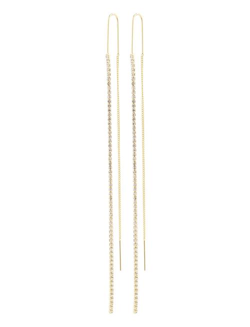 Pilgrim Amelie Crystal Chain Earrings Pilgrim Gold