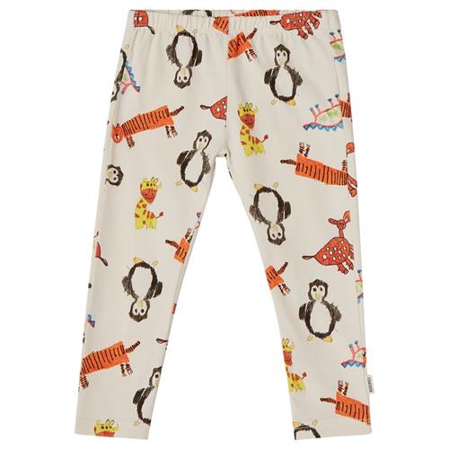 Kuling GOTS Serrai Mønstrete Leggings Young Artists | Hvid | 74/80 cm