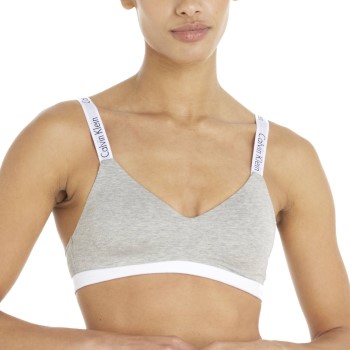 Calvin Klein Bh Modern Cotton Light Lined Bralette Grå Large Dame