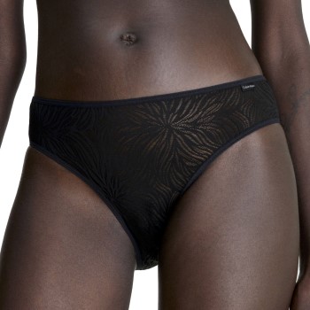 Se Calvin Klein Trusser Sheer Marquisette Lace Bikini Briefs Sort polyamid Medium Dame ved Timarco