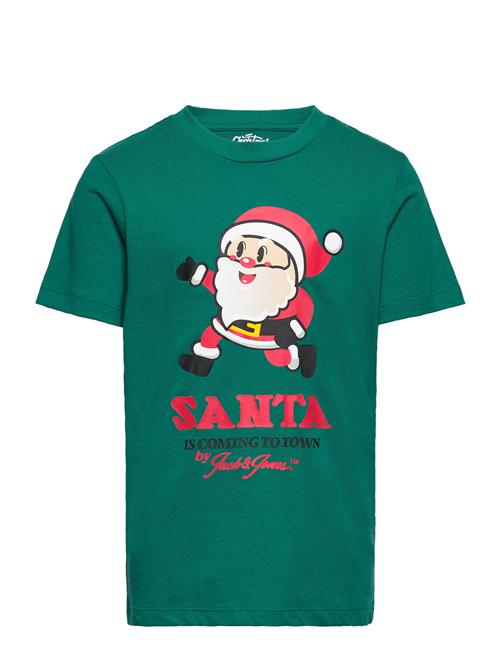 Jack & Jones Jorxmas Tee Ss Crew Neck Jnr Jack & J S Green