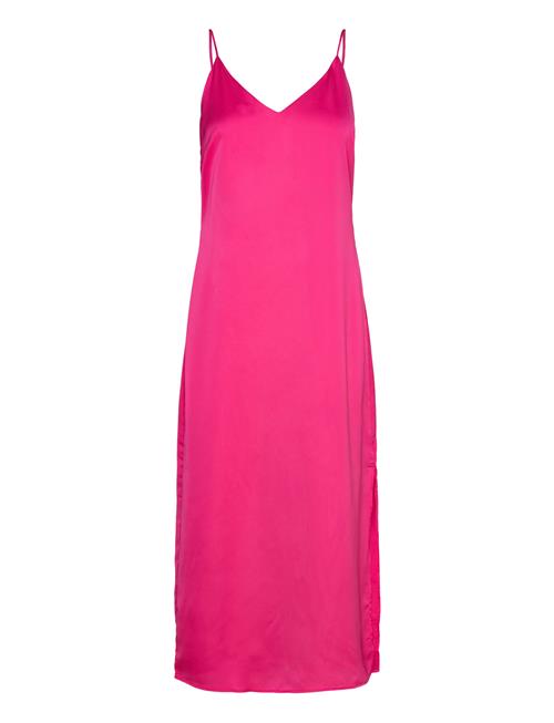 Viellette Singlet Satin Dress/Su - Noos Vila Pink