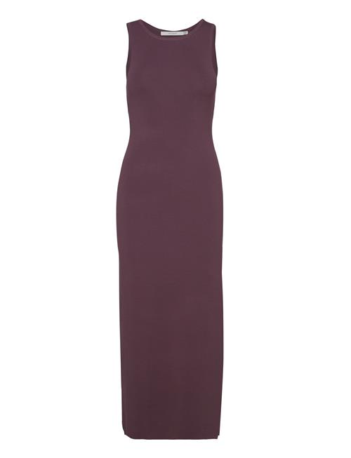 Briellegz Sl Rib Dress Gestuz Purple