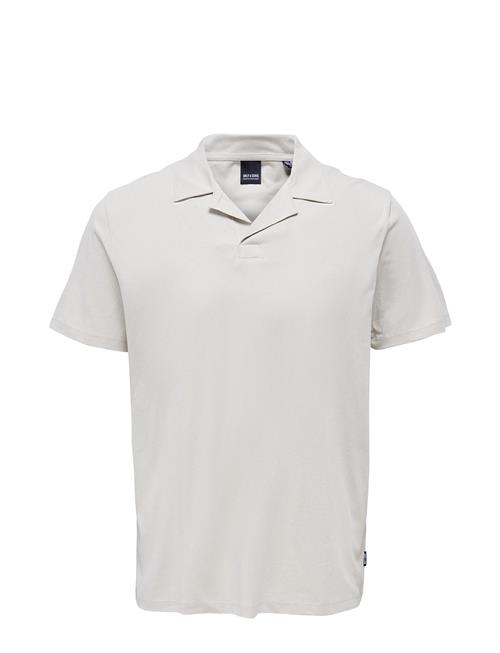 ONLY & SONS Onsabraham Reg Ss Resort Polo Cs ONLY & SONS Cream