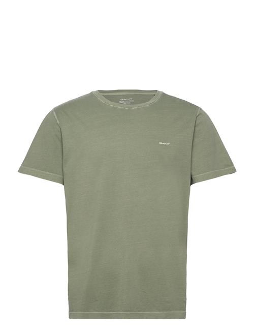 Se GANT Sunfaded Ss T-Shirt GANT Khaki ved Booztlet