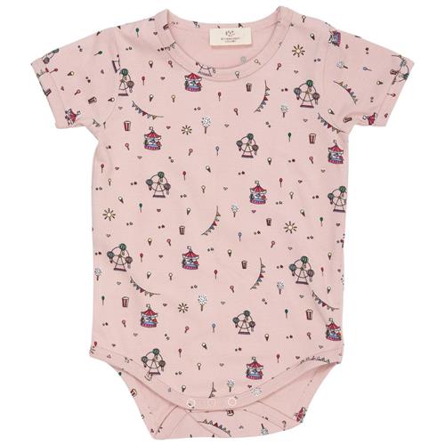 Copenhagen Colors Mønstret Babybody Dusty Rose | Lyserød | 92 cm