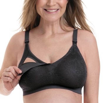 Anita Bh Maternity Essential Lace Nursing Bralette Mørkgrå  Small Dame