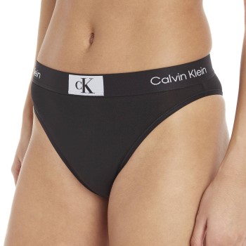 Calvin Klein Trusser CK96 High Waisted Brazilian Briefs Sort bomuld Medium Dame