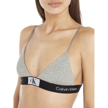 Calvin Klein Bh CK96 Triangle Bra Grå bomuld Small Dame