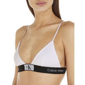 Calvin Klein Bh CK96 Triangle Bra Hvid bomuld Medium Dame