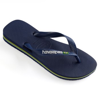 Havaianas Kids Brasil Logo Marineblå Str 31/32 Barn