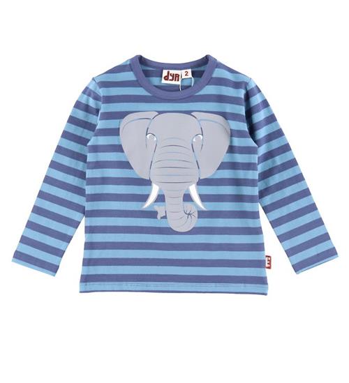 Se DYR-Cph Bluse - Dyrroar - Grey Marine/Elefant ved KidsWorld