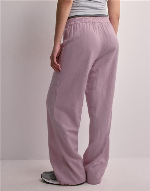 Pieces - Pink - Pcmilano Hw Wide Pant