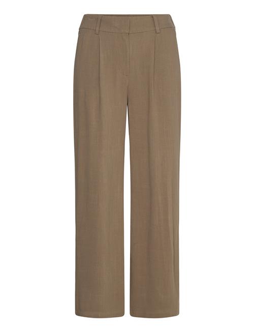 Se Vero Moda Vmvera Mw Wide Linen Pant Vero Moda Brown ved Booztlet